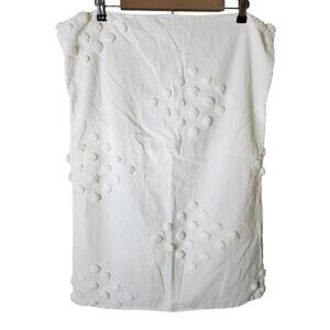 URBAN OUTFITTERS Ivory Boho Tufted STANDARD Pillow Sham - Qty 1